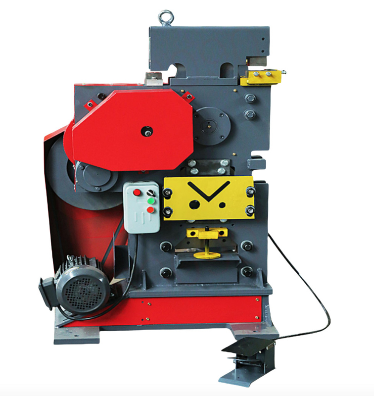 Multi-fungsi gabungan Punching dan Shearing Machine Channel Steel Angle Iron Punching dan Shearing Machine