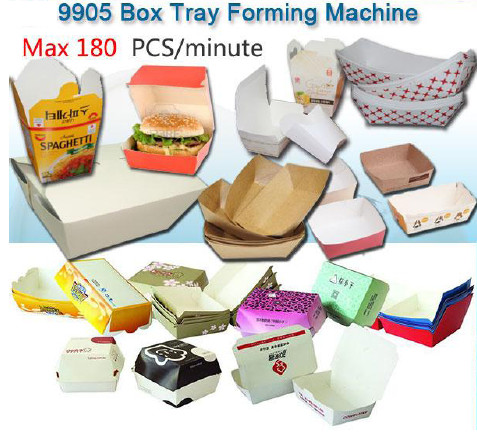Paper Box Automatic Packing Machine Carton Erecting Machine For Hamburger Box