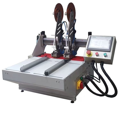 PLC layar sentuh Perekat dan Tear Tape Machine / Double Side Tape Pasting Machine