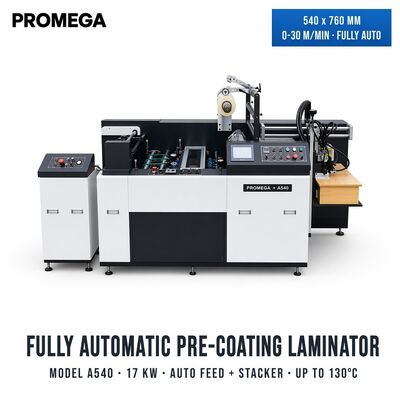 Mesin Laminasi Film Pra-pelapisan Otomatis Kecepatan 30m/menit Kapasitas Ketebalan 157-400g Berat 2000kg Garansi 1 Tahun Asal CN